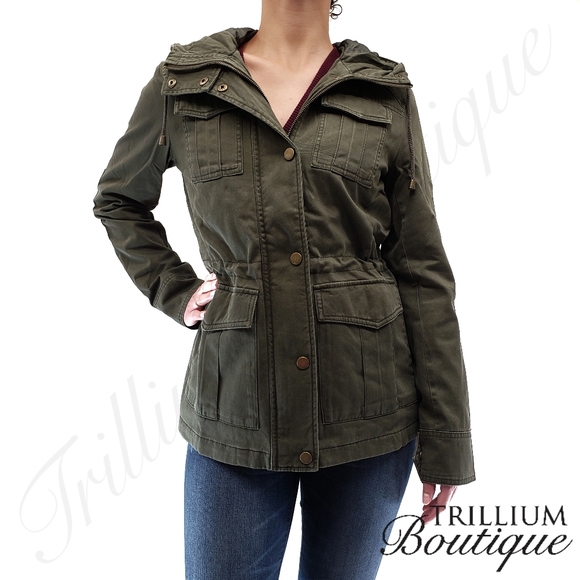 Lucky Brand Jackets & Blazers - Lucky Brand Women's Anorak Army Hooded Jacket NWT